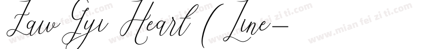 ZawGyi Heart ( Line字体转换